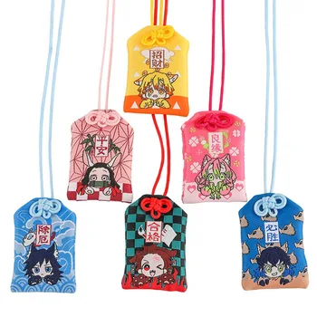 

Anime Demon Slayer: Kimetsu No Yaiba Tanjirou Nezuko Cosplay New Year Good Luck Amulet Pendant Decor Gift