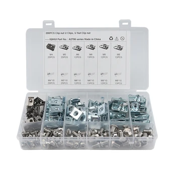 

200PCS Fairing Bodywork Panel U Nuts Speed Fasteners Self Tapping Screw Spire Clips M4 M5 M6 M8