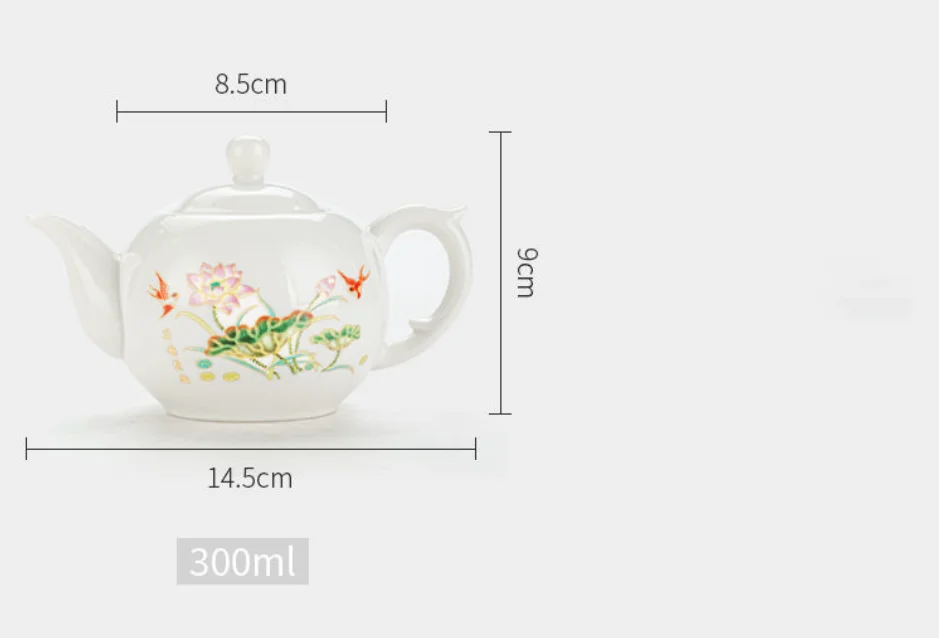 Bouilloire électrique En Céramique Bouilloire En Porcelaine Bleue