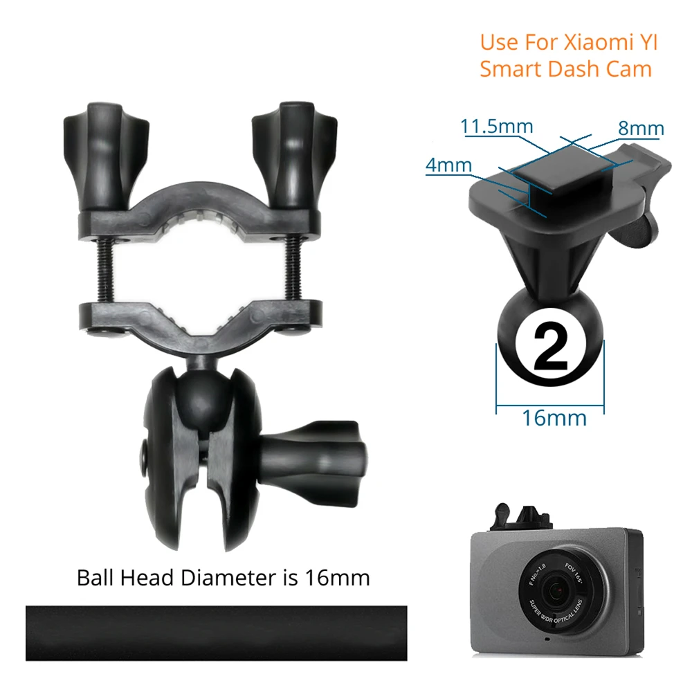 Регулируемое Автомобильное зеркало заднего вида крепление для Xiaomi Yi DVR Dash Kamera держатель кронштейн