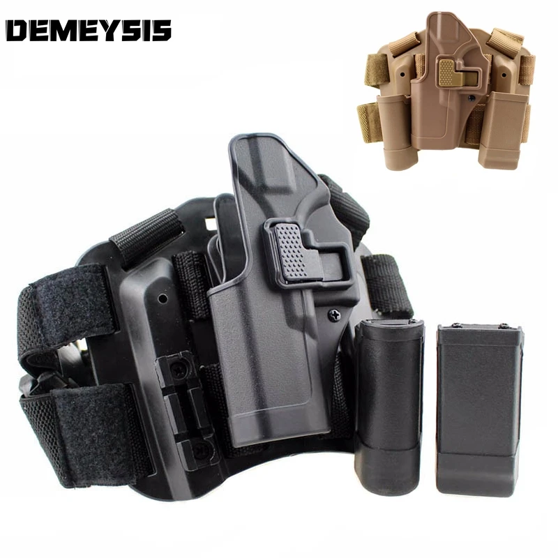 

Tactical Left / Right Glock Leg Holster with Magazine Pouch Airsoft Combat Belt Pistol Case for Glock 17 19 22 23 31 Gun Pouch