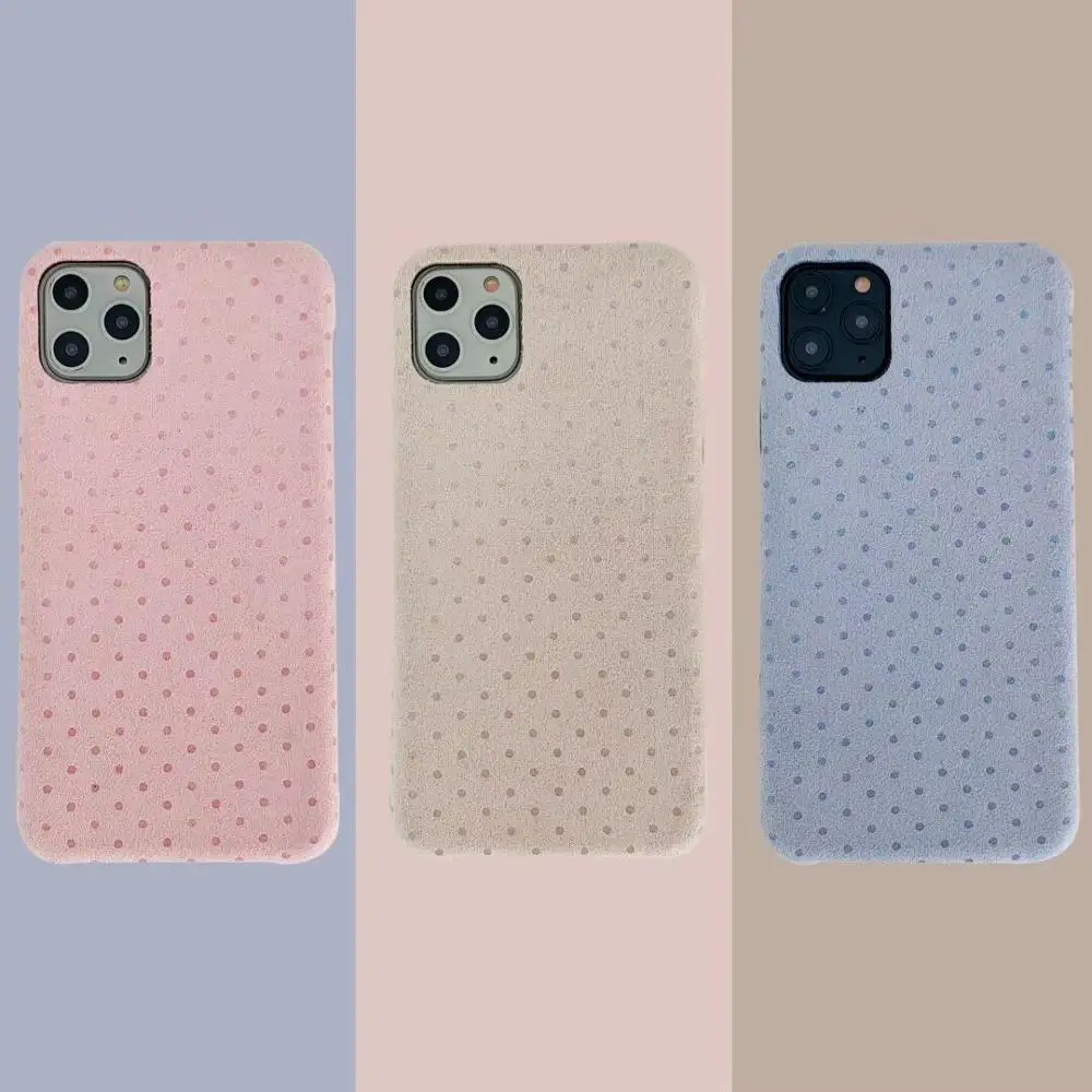 Модный вэйветовый точечный чехол для телефона Apple iPhone 11 Pro Max X Xs Xr 8 7 6s 6 Plus теплый