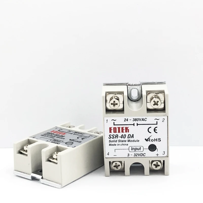 Промышленное твердотельное реле SSR 40DA 40A /250V 3 32VDC AC реле|ac ssr|solid state relay ssr-40dassr 40da |