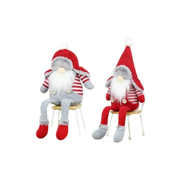 

Christmas Hanging Ornaments Christmas Decorative Santa Doll Plush Reusable Gift Decoration