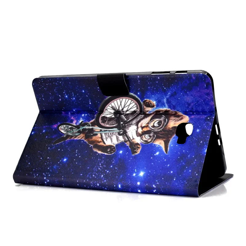 Cover For Coque Samsung Tab A6 10.1 T580 Cartoon Leather Fundas Case For Samsung Galaxy Tab A 6 10.1 T585 T580 Cover Cases