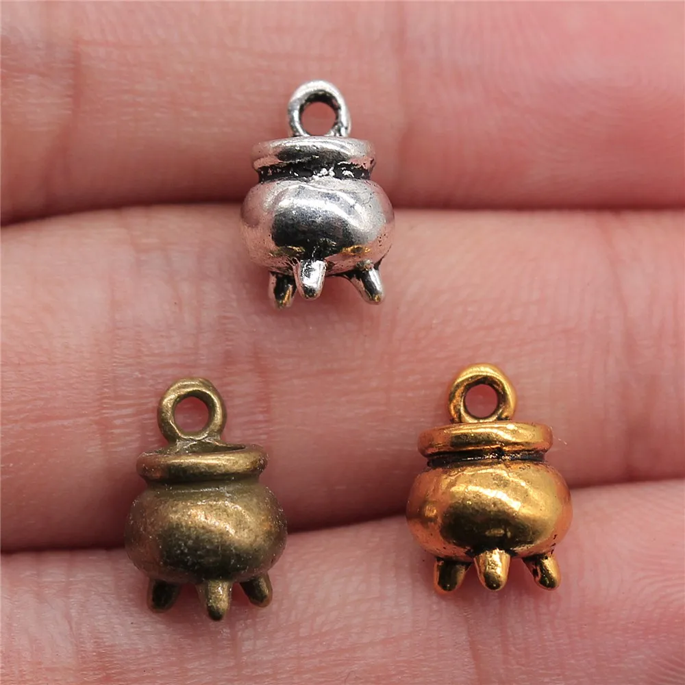 

5pcs/lot 11x8x8mm Censer Charms Pendant For Jewelry Making Alloy Charms