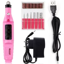 1 Набор, электрическая дрель для ногтей, фрезерный станок, набор для маникюра и педикюра, гель для ногтей, пилочка для ногтей, Полировочный инструмент