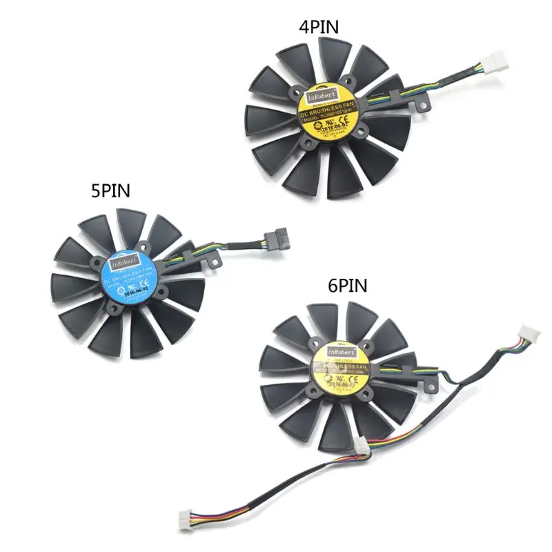 1Pc 87MM PLD09210S12M PLD09210S12HH Cooling Fan Replace For ASUS Strix GTX 1060 OC 1070 1080 GTX 1080Ti RX 480 Graphics Card Fan. 
