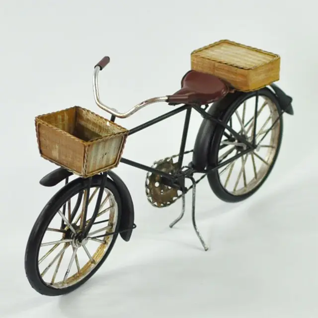 Bicycle Model Home Decor Bike Iron Kids Gift Mini Collection Simulation Classic Bicycle Toys Decor 5