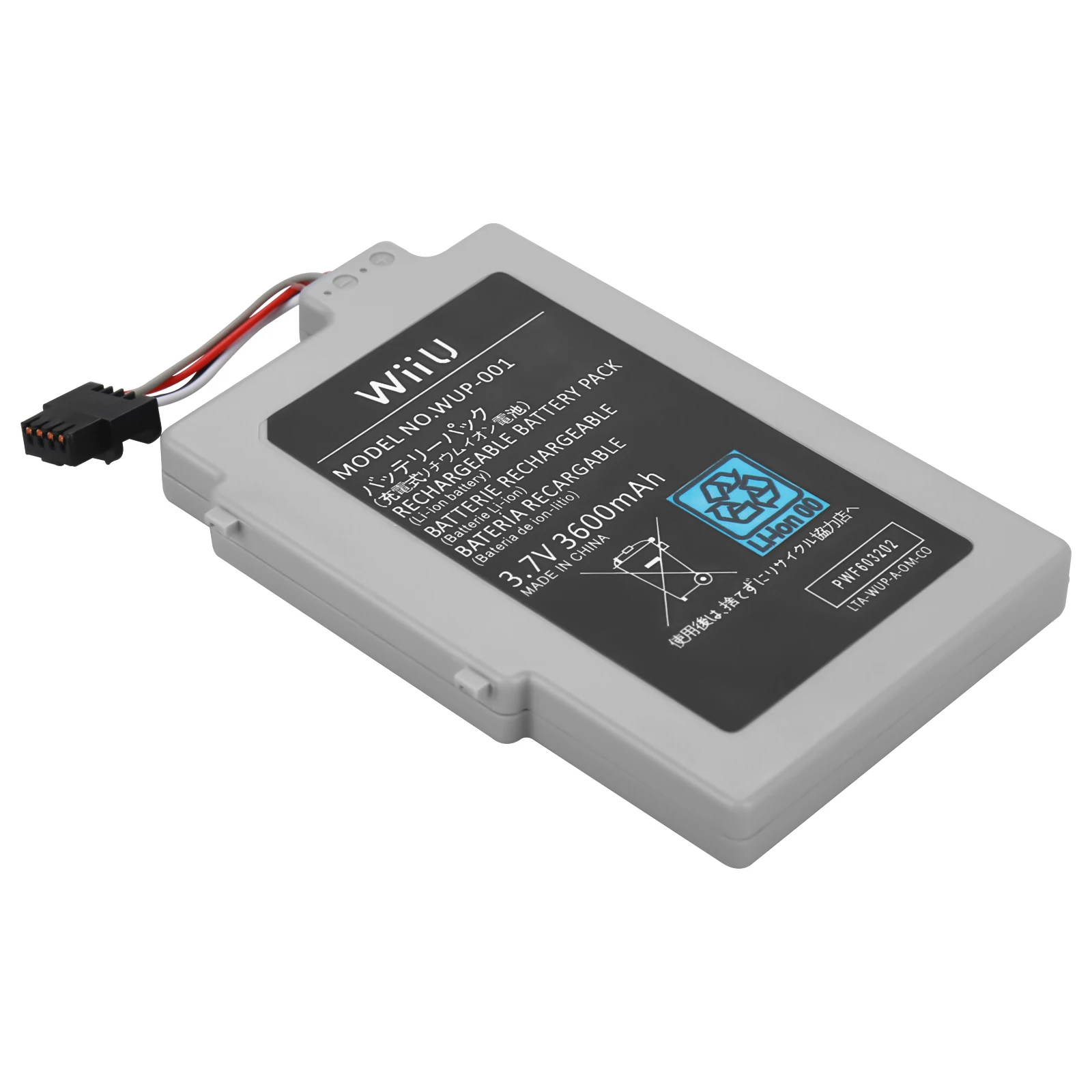 1 Pc 3.7V 3600Mah Batteria Ricaricabile Agli Ioni Di Litio Per Nintendo Wii U Gamepad Batteria Per Wii-U Wiiu Gamepad Controller Joystick