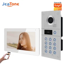 Jeatone – interphone à 170 ° avec caméra, système de porte avec Code d'entrée AHD 960P pour appartement, panneau d'appel en acier inoxydable hébreu