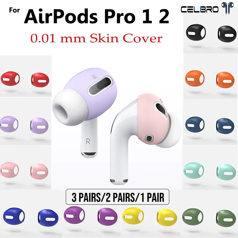 Silikon Ear Pads Earmuffs Earbuds+Ear Pads Cover für New Airpods 1 2 Kopfhörer 