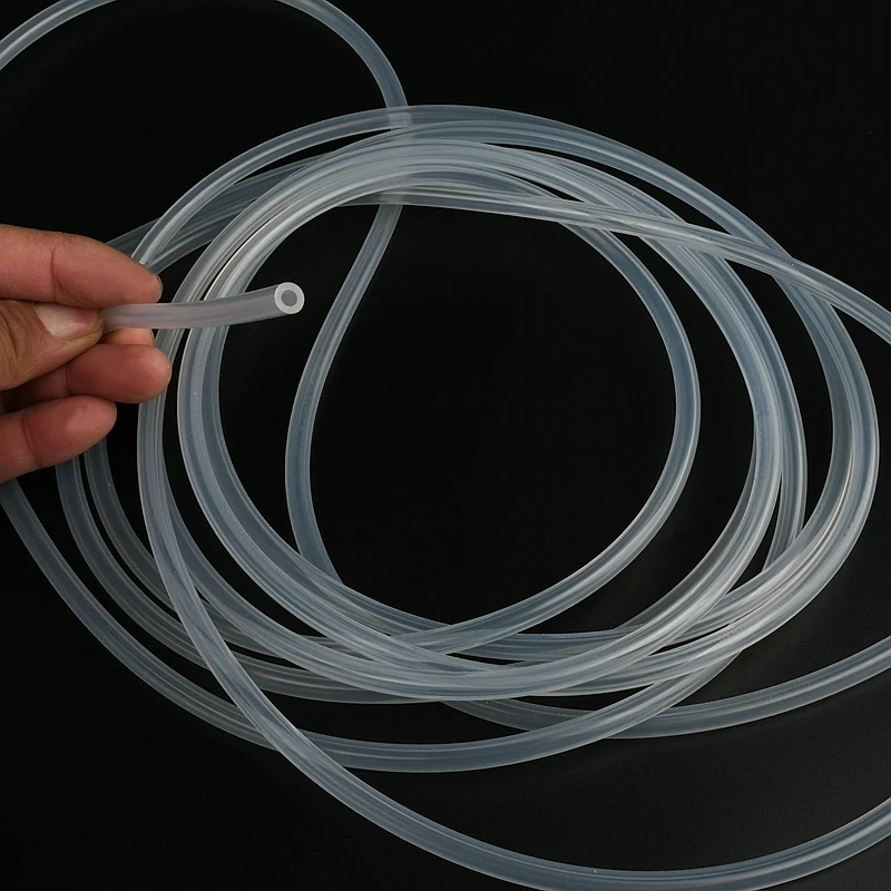 Silicone Tube Food Grade Clear Transparent Silicone Rubber Hose 0.5mm 1.5mm 2mm 3mm 4mm 5 mm Out Diameter Flexible Silicone Tube Capillary Plastic Tube