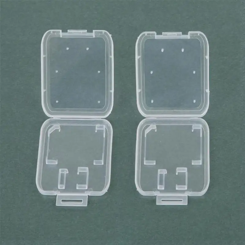 

10pcs/Lot SD Card TF Memory Card Storage Box Camera Small White Box High-grade Plastic Transparent Card Cases