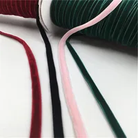 6mm Double Face Nylon Velvet Ribbon Wedding Party Decoration Handmade Gift Wrapping Hair Bowknot DIY Christmas 1/3/5Yard
