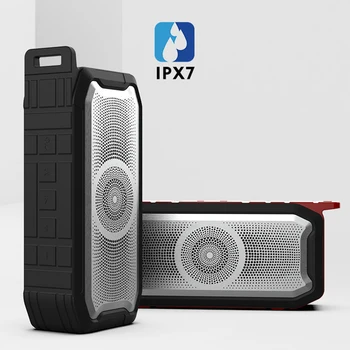 

Wireless Bluetooth Speaker IPX7 Waterproof Outdoor Column Box Loud Speaker HIFI Subwoofer Speaker Support FM Radio TF Card MP3
