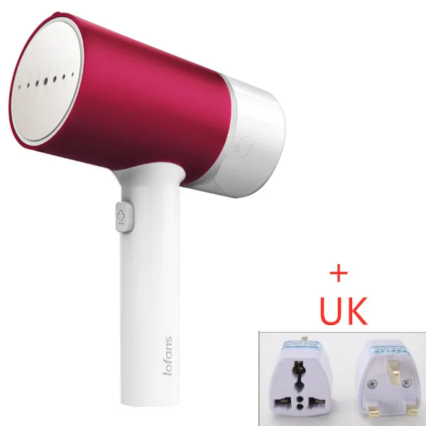 Add UK adapter XIAOMI MIJIA Lofans отпариватель для одежды мини-утюг портативный дорожный бытовой электрический генератор очиститель Висячие мини-приборы - Цвет: Add UK adapter