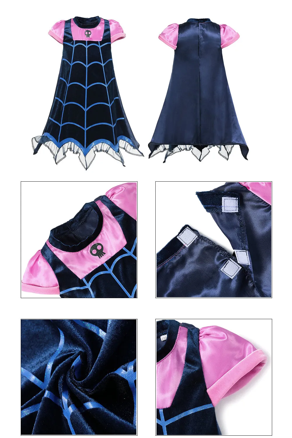 Девушка Vampirina Макияж Платье мультфильм История игрушек 4 Джесси Косплей Алладин Принцесса Жасмин одежда, костюм для Хэллоуина для детей