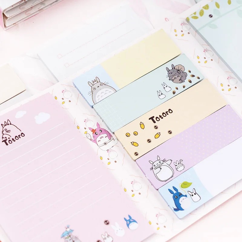 

Cute Memo Pad Cartoon Animal Totoro Sticky Notes Kawaii Paper Sticker To Do List Planner Stationery for School Office Supply