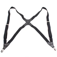 Для взрослых мужские ремни 2,5 см Ширина задняя Стиль джентльменские Подтяжки Эластичный двойной плечевой ремень брюки Костюмы аксессуары