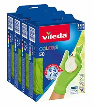 

Vileda Colors nitrile 50 Confezione da (4 X 50 pezzi)