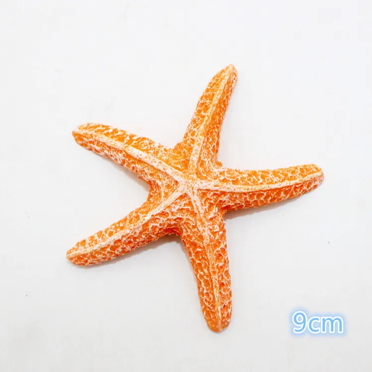 Orange (a) 1 шт. 8 см/9 см Моделирование Морская звезда природные морские звезды аквариум орнамент DIY украшения аквариума - Цвет: Orange (a)