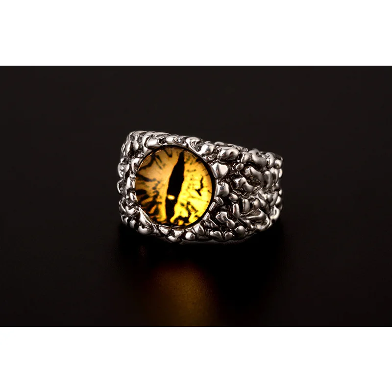 Fashion Creative Evil Eye Rings For Men Women Personality Male Punk Yellow Ring Jewelry Men's Bar Night Club Accessories Gifts - Image 4