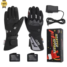 

KEMIMOTO Winter Electric Heated Gloves Ski Warm Gloves Touch Screen Waterproof Mortorcycle Riding Skiing Fishing Hunting