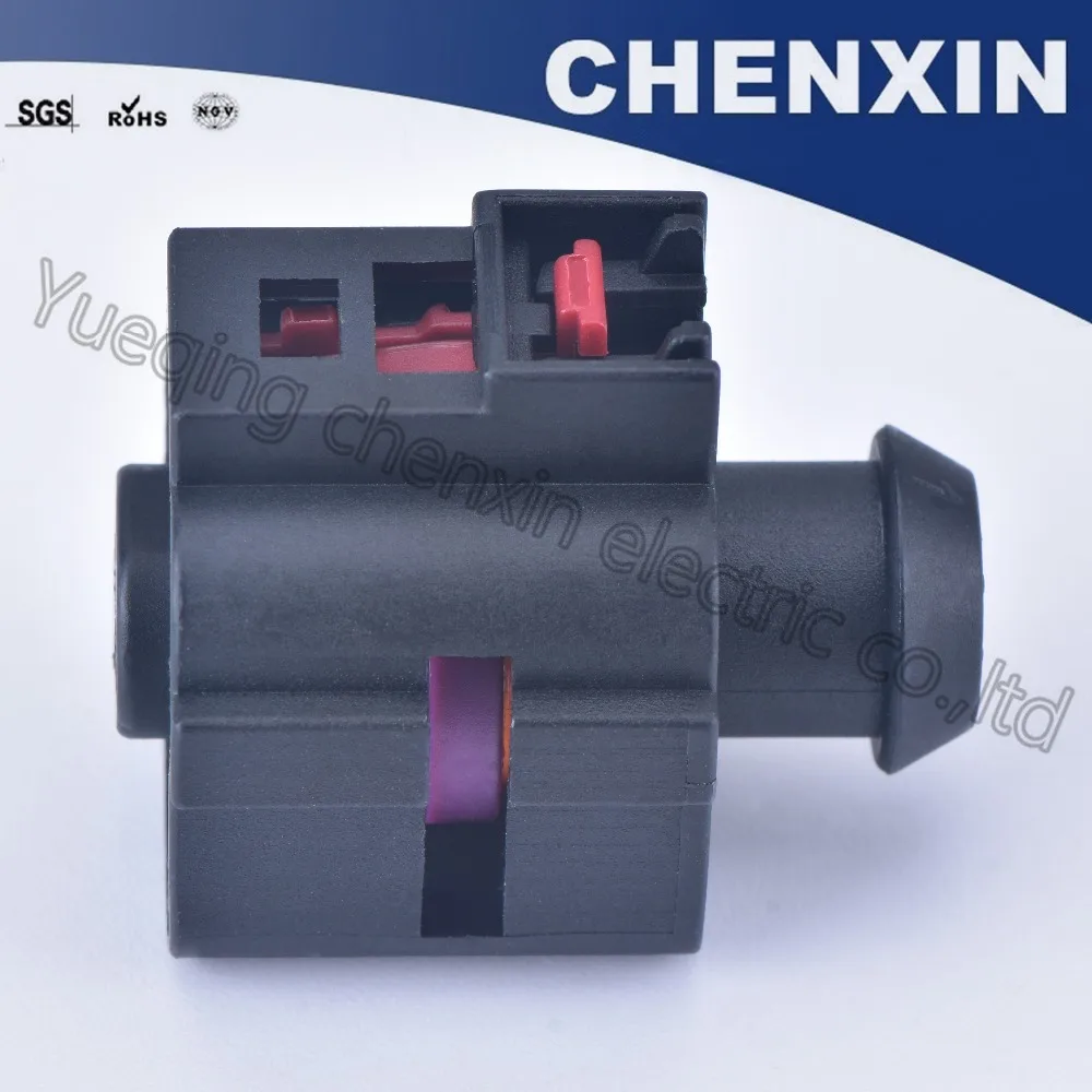 Black 1pin waterproof auto connector female socket wiring harness engine starter connector motor plug sensor connector 1K0973751