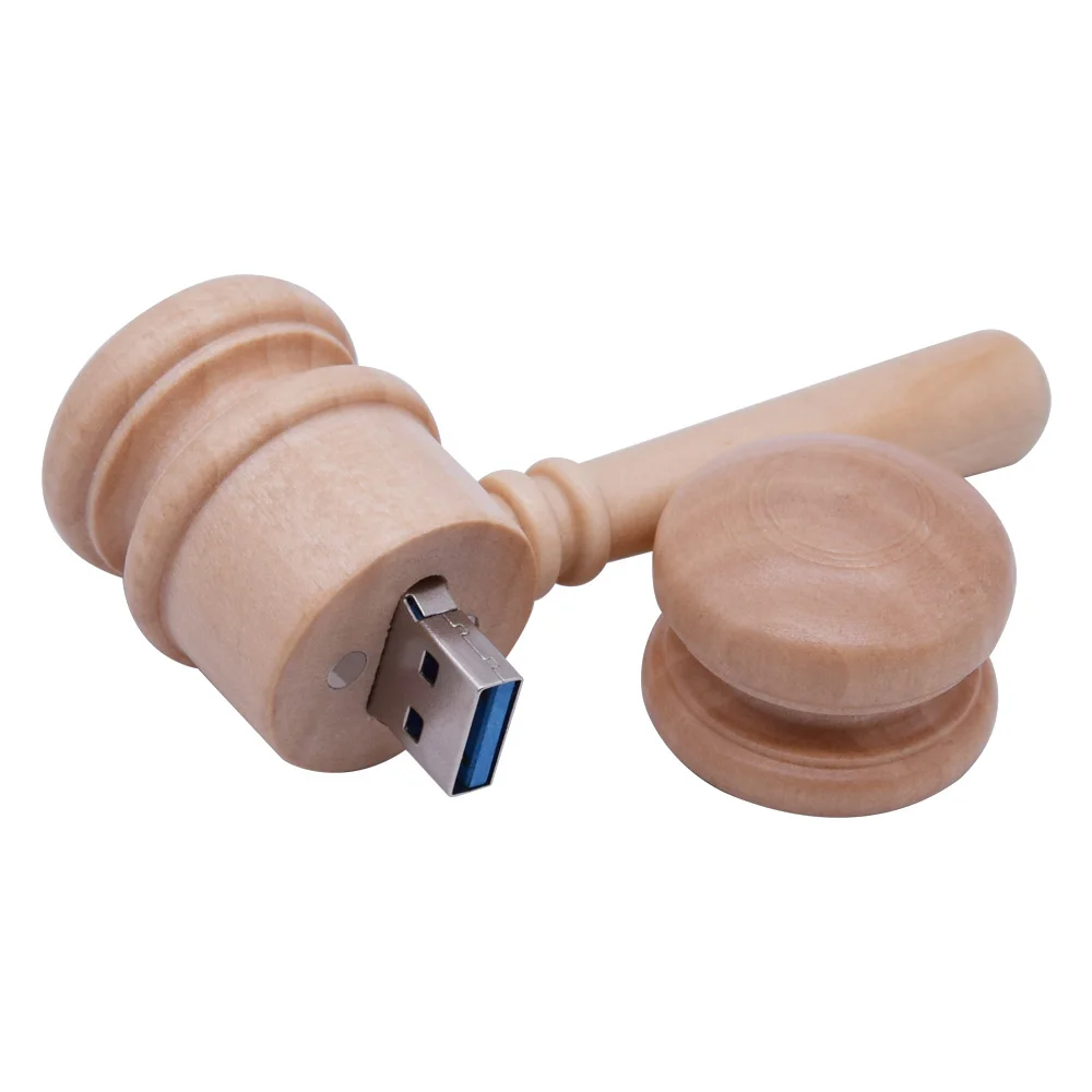 Деревянный молоток, флеш-диск, Usb 3,0, Usb флеш-накопитель, флешка, 8 ГБ, 32 ГБ, 64 ГБ, высокая скорость, на заказ, флеш-накопитель, бизнес, свадьба - Цвет: maple