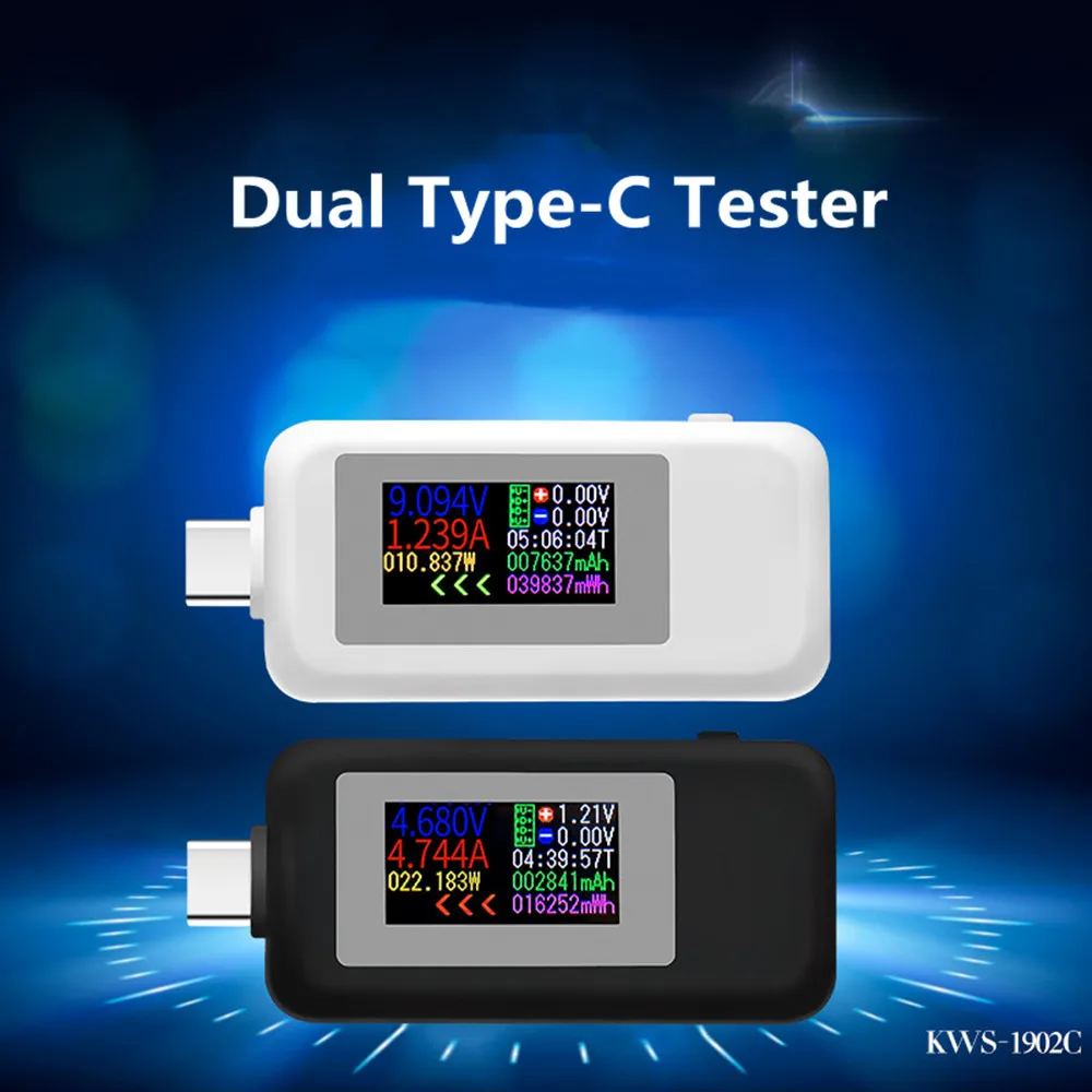 10 в 1 DC USB тестер Type C измеритель тока 4 30 времени амперметр цифровой монитор