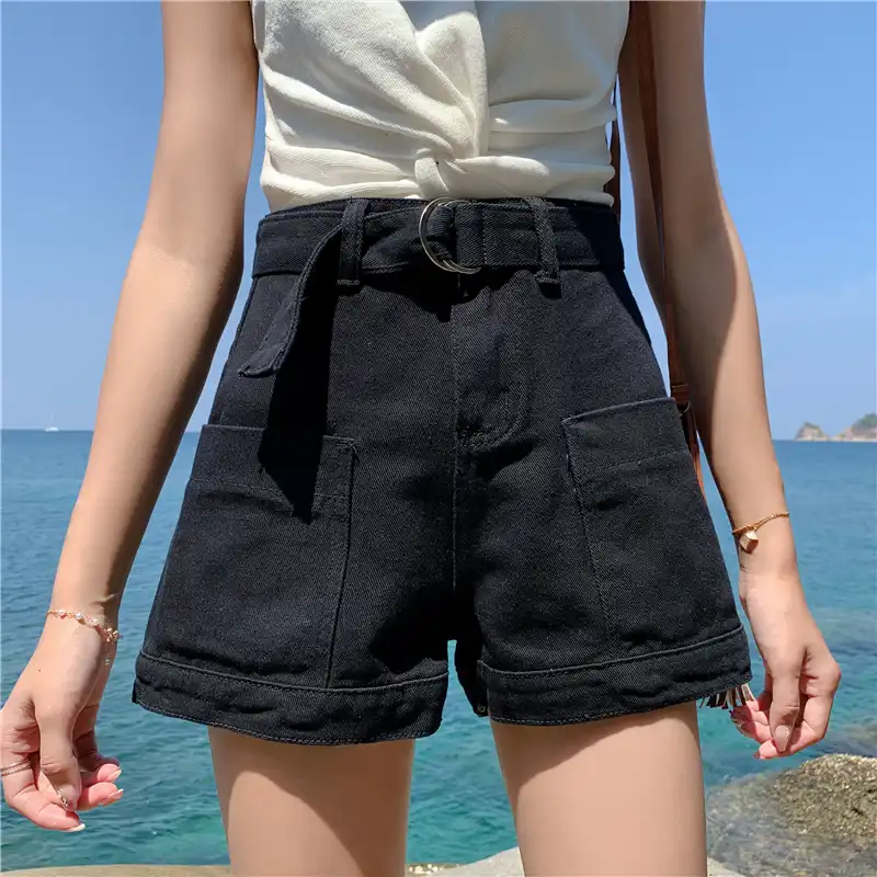 aesthetic denim shorts