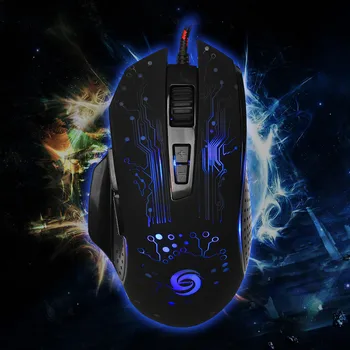 

Wired Gaming Mouse 1200DPI program macro definition Professional-Grade Gamer Mice RGB Wired Mouse Optical for Laptop Computer