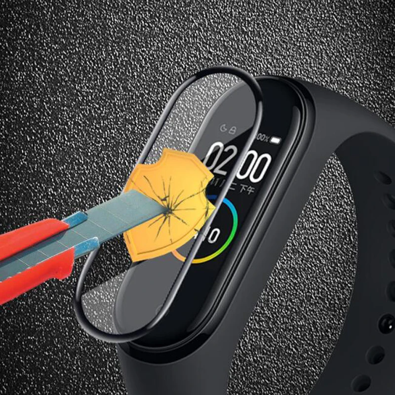 3D изогнутые края полное покрытие miband мягкая прозрачная защитная пленка для Xiaomi Mi
