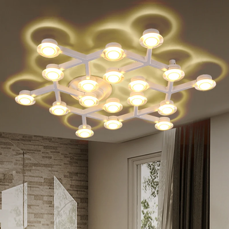 Modern Minimalist Led Ceiling Light White Branch Top Ceiling Engineering Lamps For Bedroom Living Room Home Deco Wall Lighting Ceiling Lights Led Ceiling Lightceiling Lamp Aliexpress