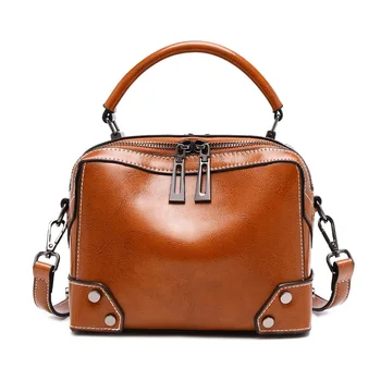 

High quality Shoulder Bags for women 2020 Vintage Real Leather handbag purses and handbags Luxury handbags women bags designer