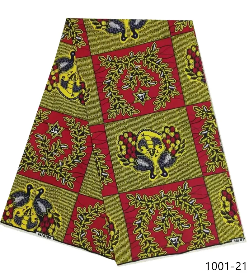 Najtaniej Ostatnie 100% poliester afrykański tkaniny Ankara gwarantowane prawdziwy holenderski wosk prawdziwy holenderski wosk 6 metrów 1001