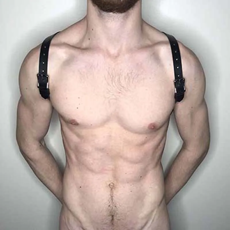 2020 New Leather Belt Harness Men Sword Bdsm Fetish Festival Rave Bondage Dress Harajuku League High Quality | Аксессуары для
