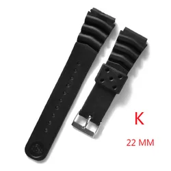 Casio Sport Watch Rubber Strap - Silicone Wristband Replacement (K 22MM)
