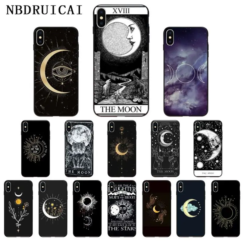 NBDRUICAI волшебная луна Таро ТПУ Мягкий силиконовый чехол для телефона iPhone 11 pro XS MAX 8 7