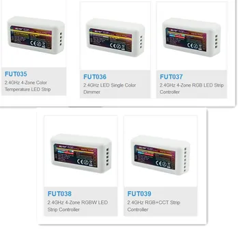 

Mi Light Mi boxer 2.4G RF Wireless single color dimmer CCT RGB RGBW RGB+CCT FUT035 FUT036 FUT037 FUT038 FUT039 led strip control