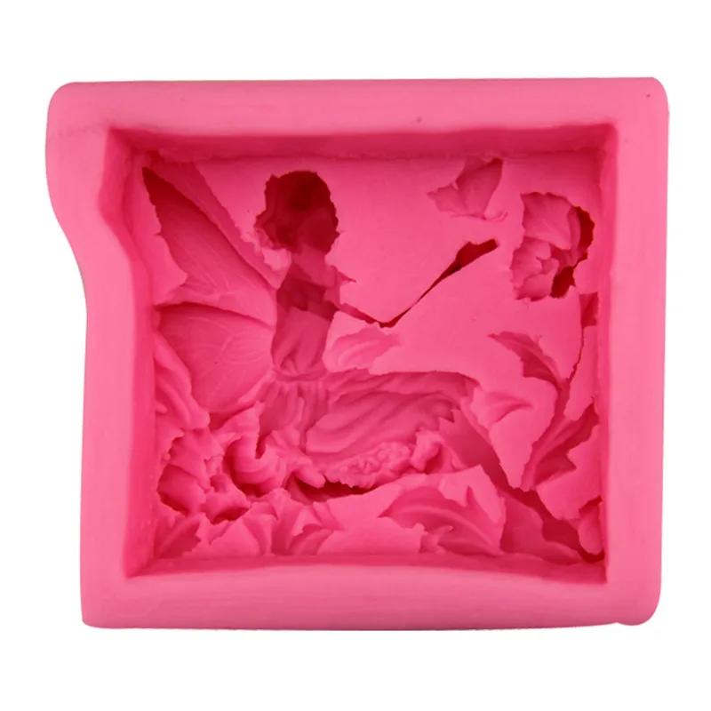 Fairy angel flower 3D Soap Molds resin clay silicone molds DIY handmade soap mold silica gel mould Newest Design