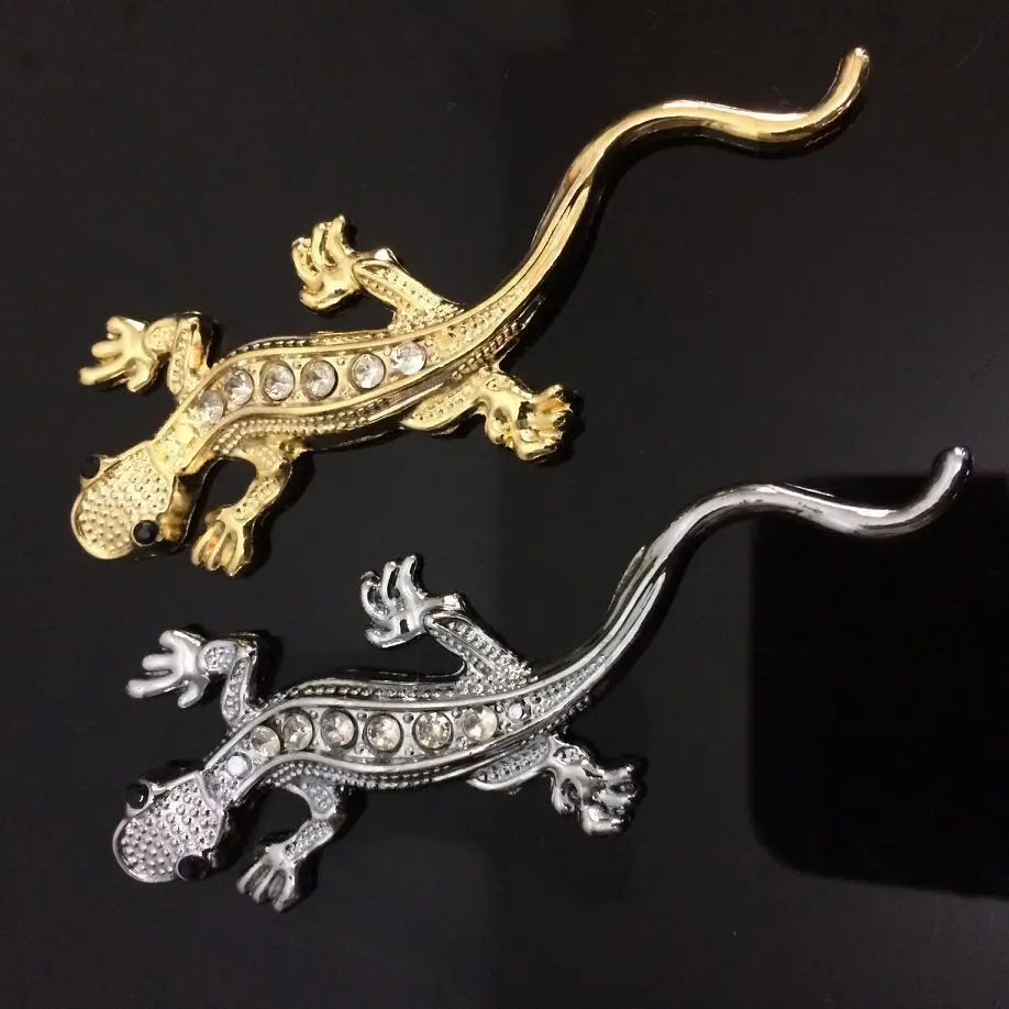 Перекрестная граница для AliExpress Алмазная Гекко металлическая наклейка 3D трехмерная Наклейка s Автомобильная наклейка автомобильная наклейка Amazon