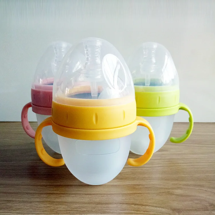 

150ml New Style Large-Diameter Silicone Nursing Bottle Anti-Injection against Flatulence Shatter-resistant Industry