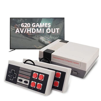 

Retro Video Game Console AV/HDMI Output TV Consoles Built-in 620 Classic Games Dual Gamepad 8 Bit Gaming Player