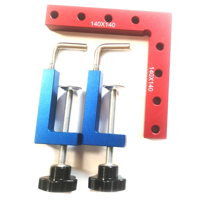 

3Pc/Set Adjustable Fixed Clamps Right Angle 90 Degree L-Shaped Auxiliary Fixture Positioning Panel Fixing Clip Woodworking Tools