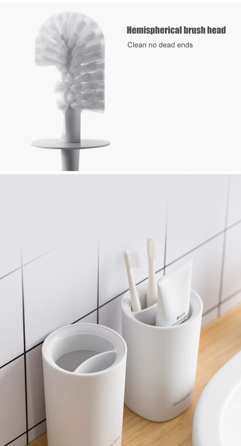 ONEUP 5 шт./набор аксессуаров для ванной комнаты, держатель для зубной щетки/диспенсер для мыла/стакан/мыльница/щетка для унитаза, домашний пластиковый набор для хранения