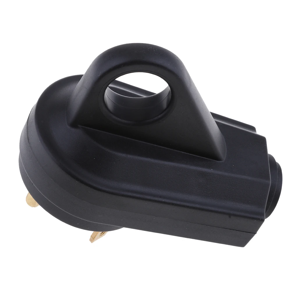 RV 30 Amp Electrical Cord Male Replacement Plug End with Handle BLACK