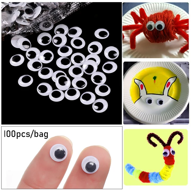 100Pcs/Set DIY Craft Not Self-adhesive Doll Eyes Creative Puppet Making Dinosaur Eyes Stuffed Toys Dinosaur Doll Accessories 2