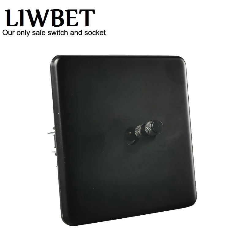 Eu Standard Wall Switch And Black Color 1 Gang 2 Way Light Switch With